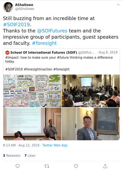 Still buzzing from an incredible time at the #SOIF2019